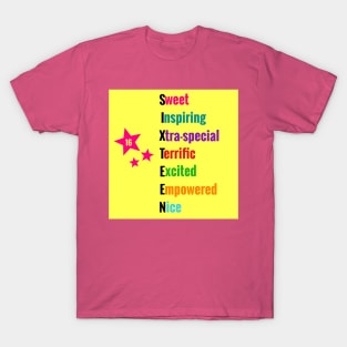 Sweet 16: Sweet Inspiring Xtra-special Terrific Excited Empowered Nice- Tees & Gifts for 16 Year Olds T-Shirt